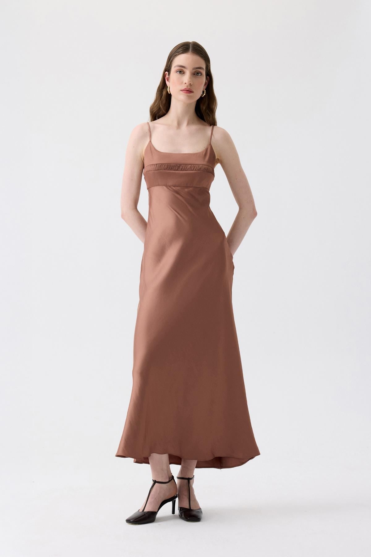 Back Strap Detail Long Dress
