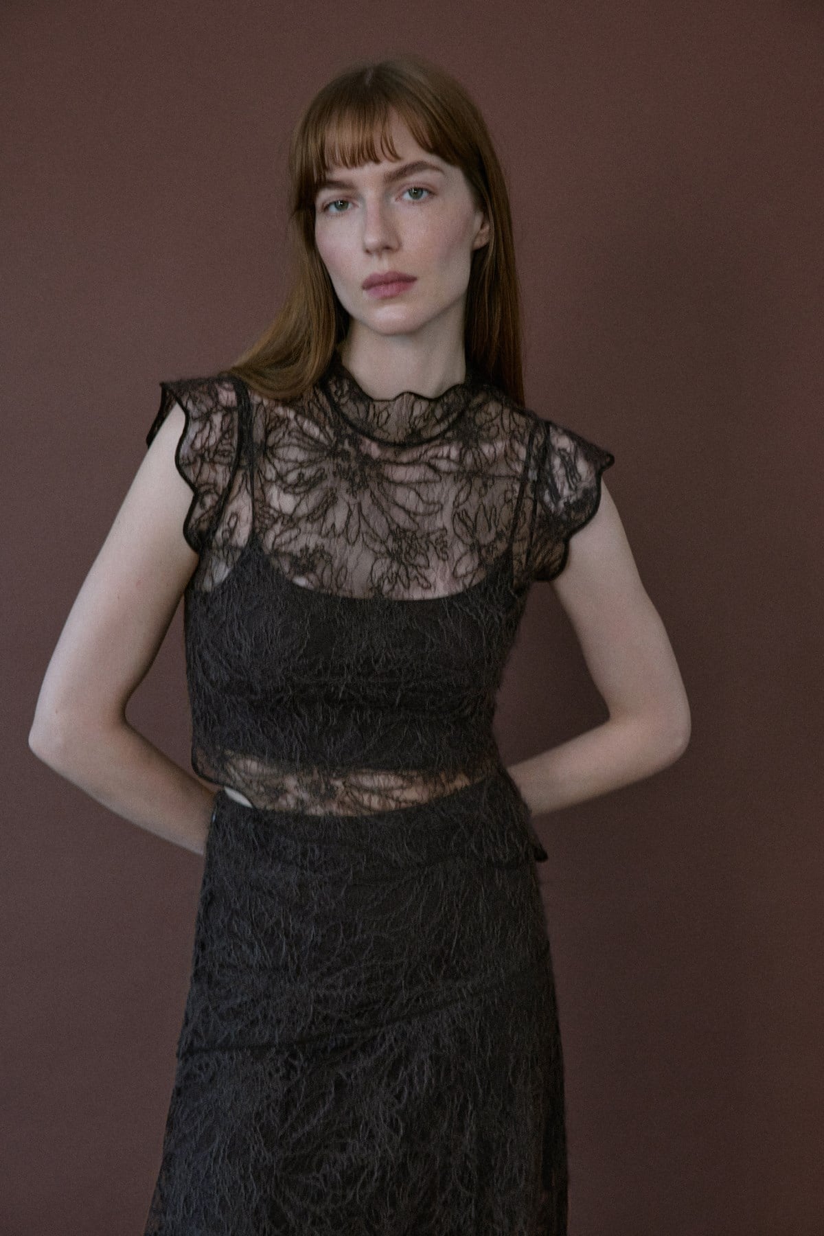 Backless Lace Blouse
