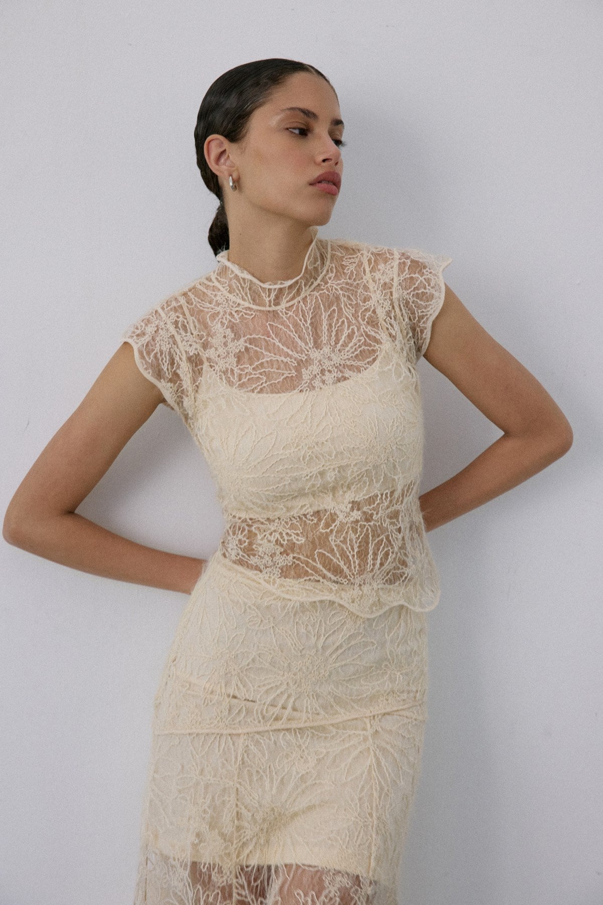 Backless Lace Blouse