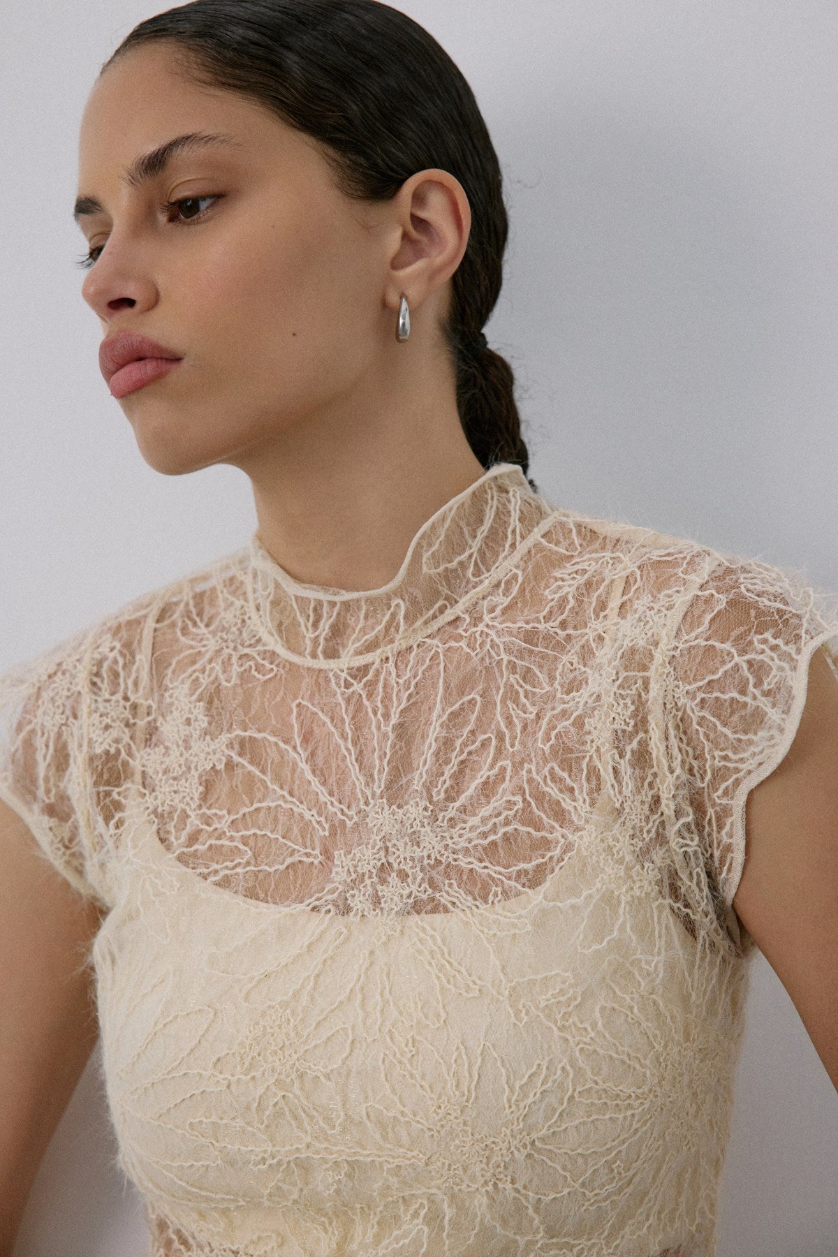 Backless Lace Blouse