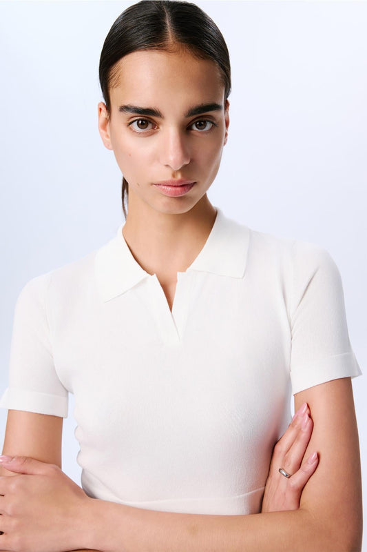 Basic Short Sleeve Crop Blouse