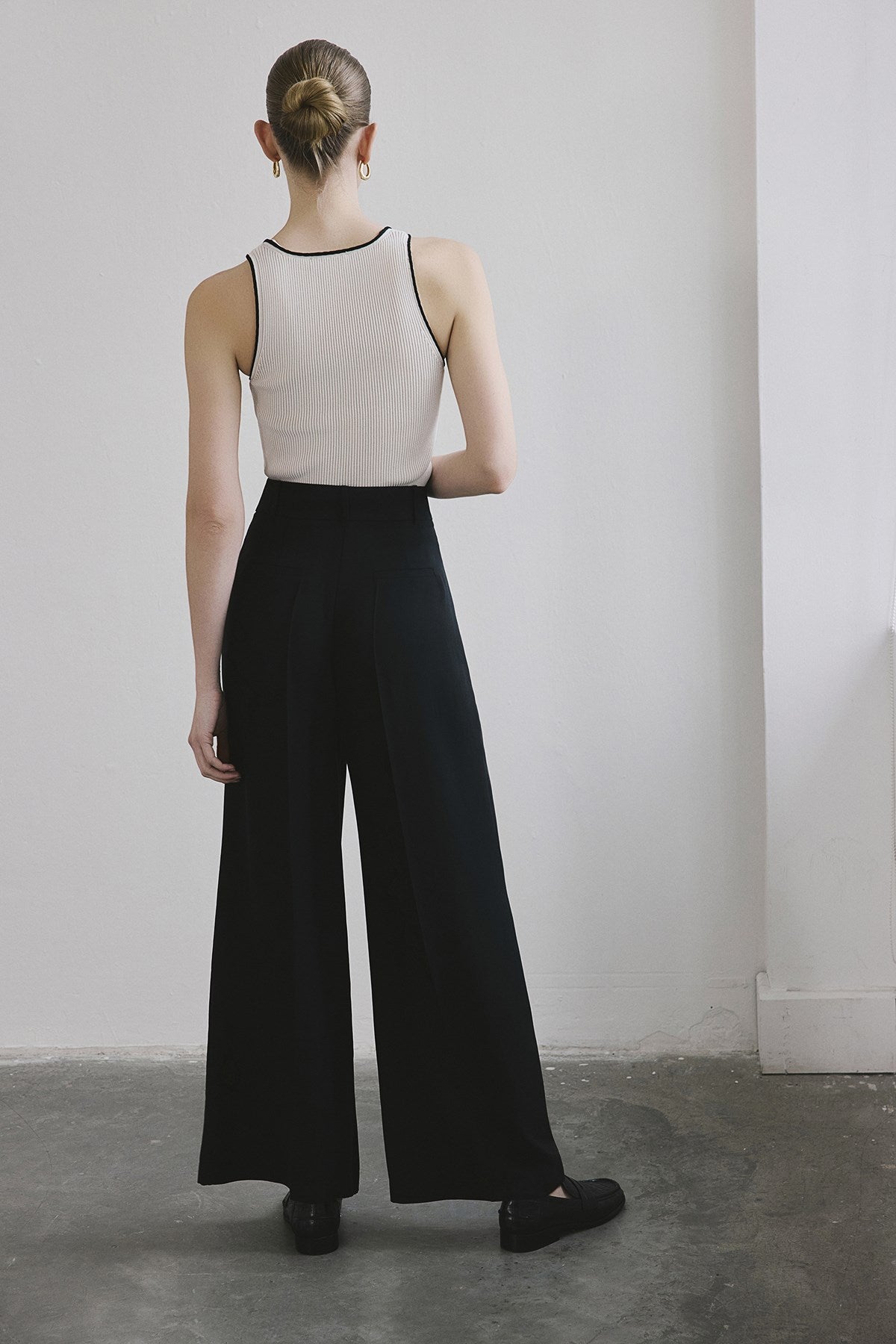 Belted Wide Leg Trousers