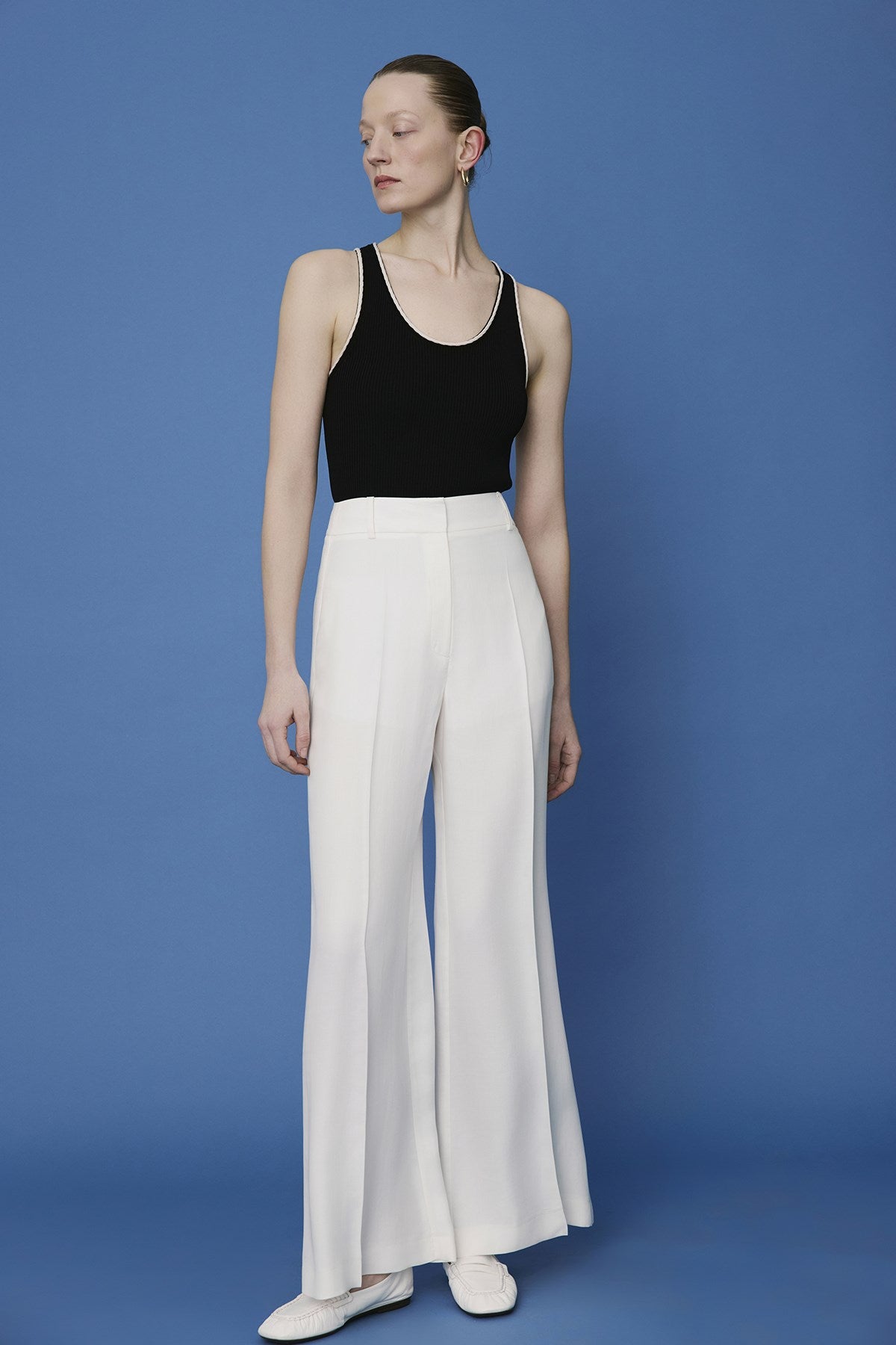 Belted Wide Leg Trousers