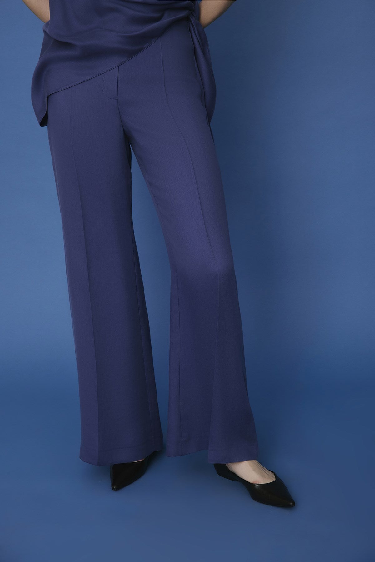 Belted Wide Leg Trousers