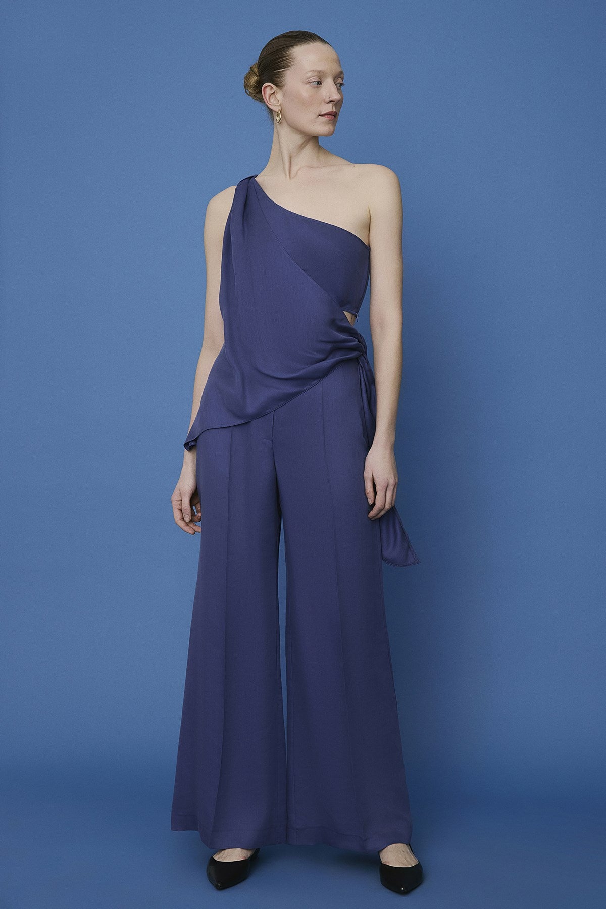 Belted Wide Leg Trousers