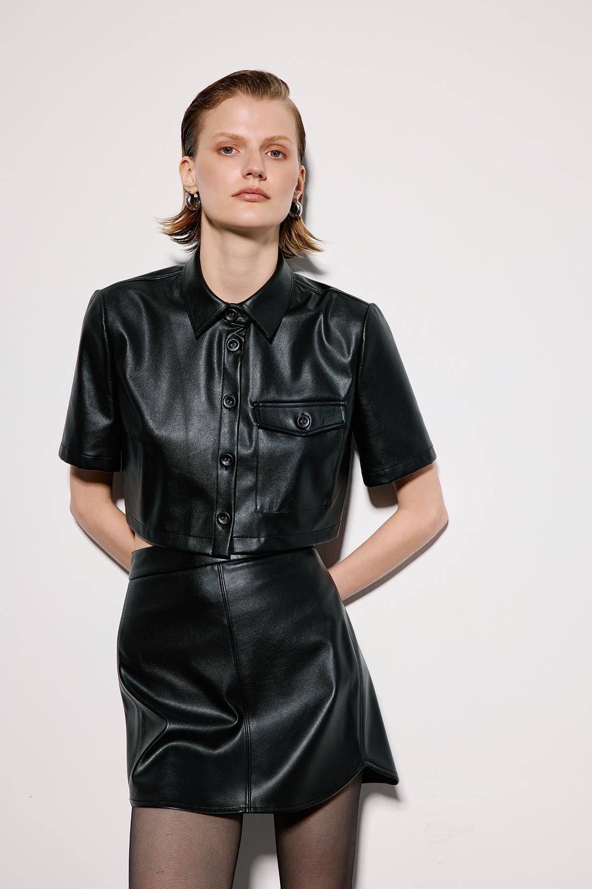 Mini Skirt With Stitch Detail