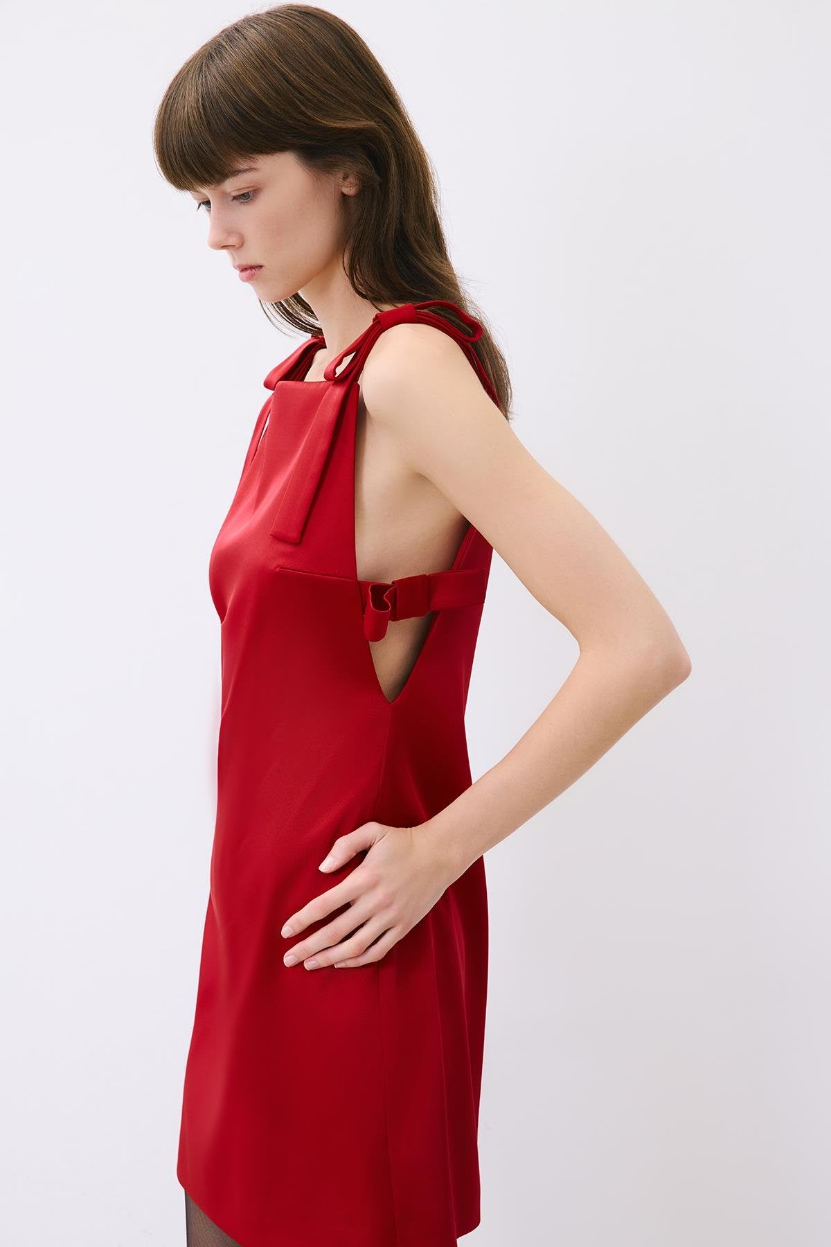 Bow Detail Mini Dress