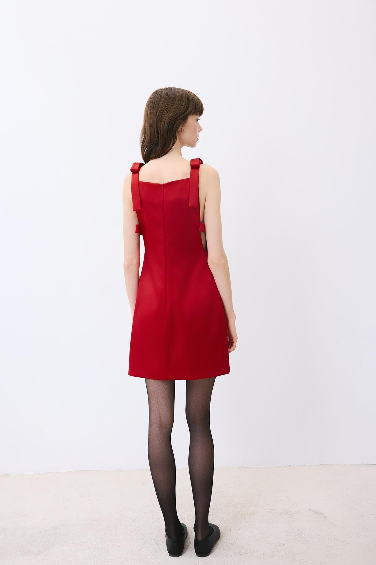 Bow Detail Mini Dress