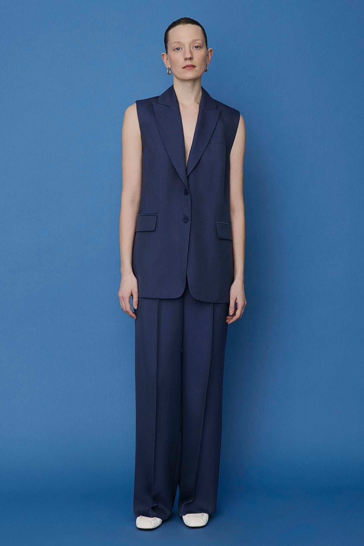 Button Front Side Pocket Vest