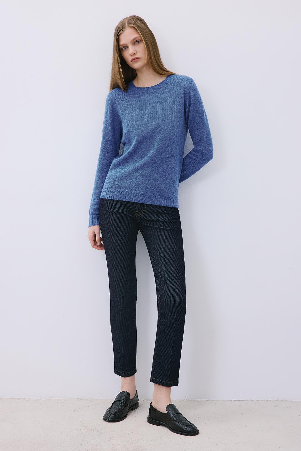 Cashmere Basic Knit Blouse