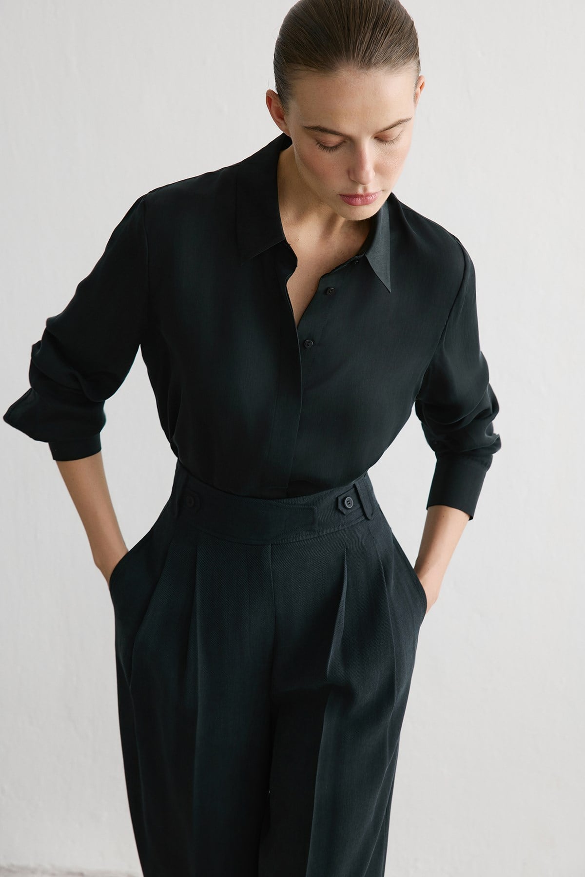 Cuffed Long Sleeve Shirt