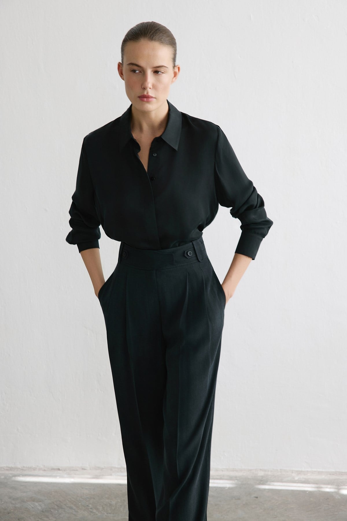 Cuffed Long Sleeve Shirt