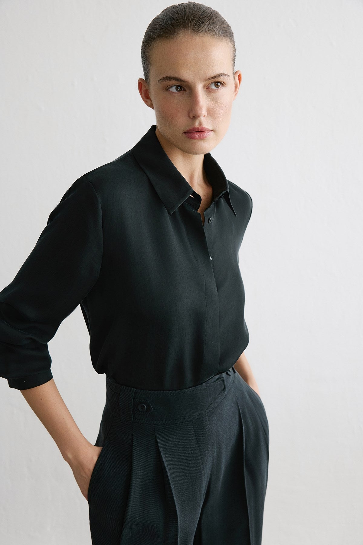 Cuffed Long Sleeve Shirt