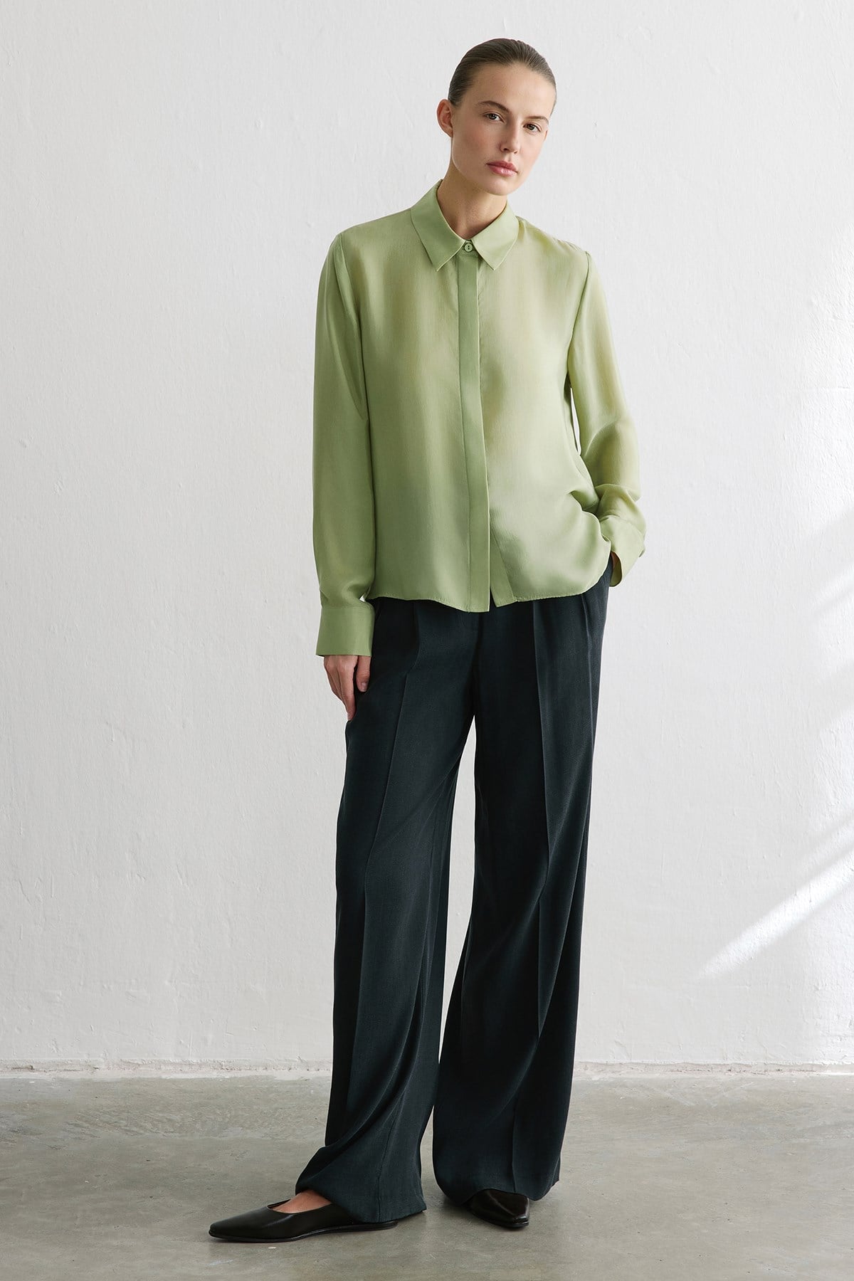 Cuffed Long Sleeve Shirt