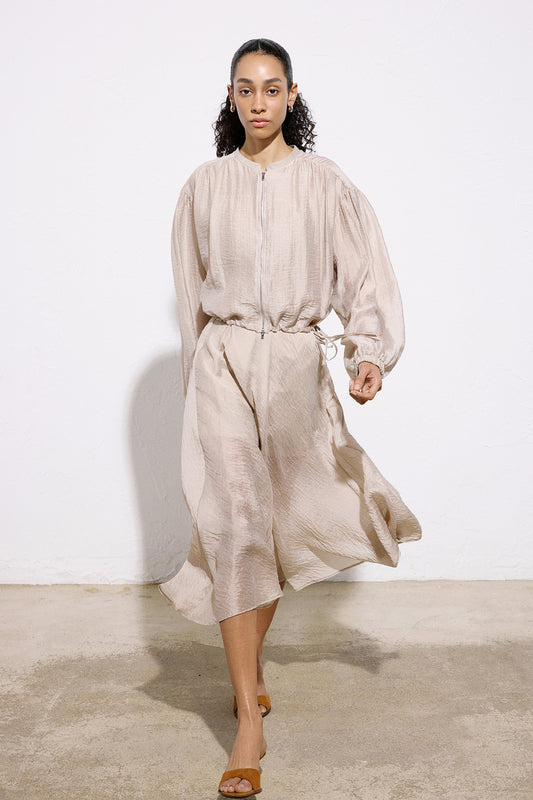 Flared High Waist Midi Skirt