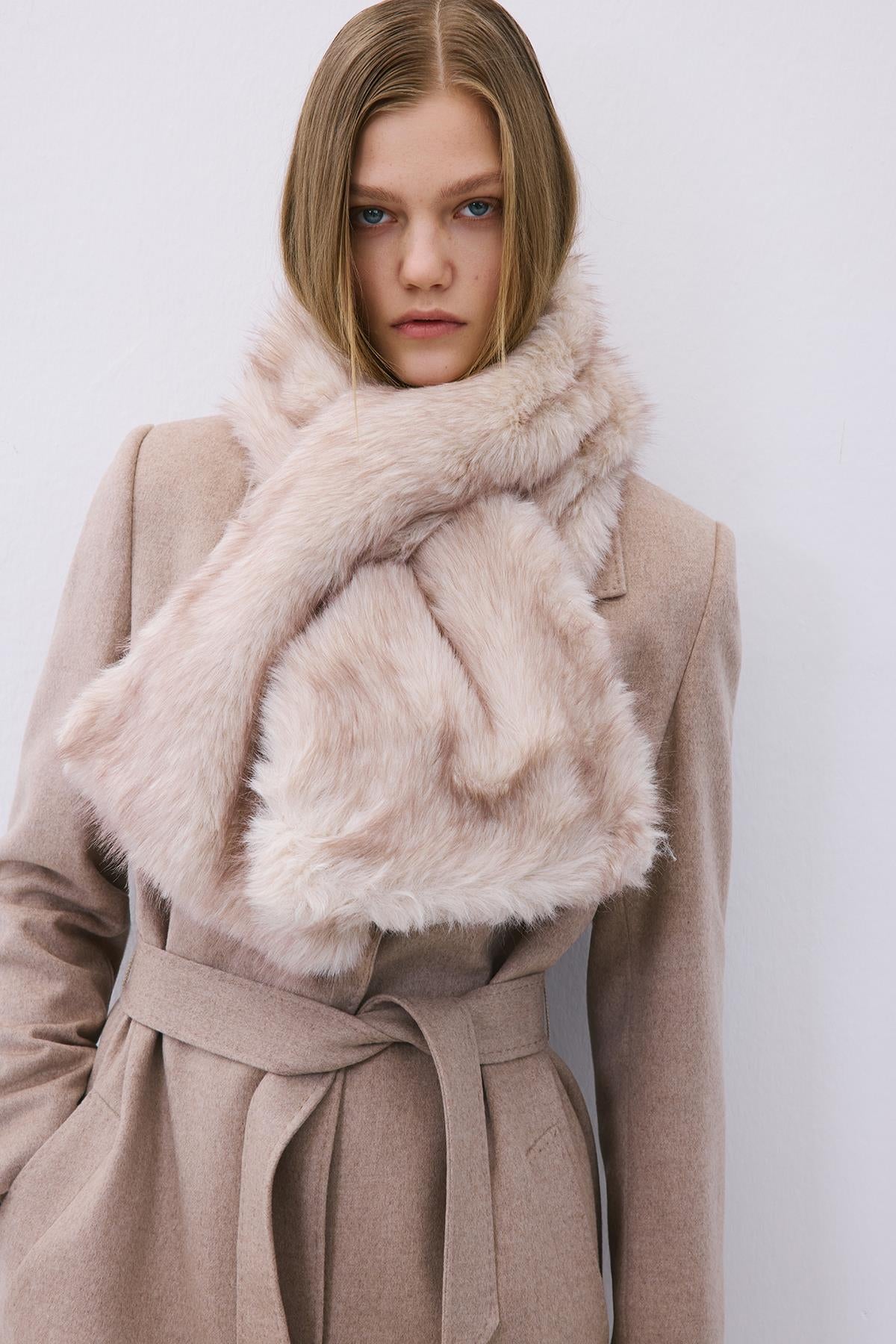 Fluffy Faux Fur Neck Warmer