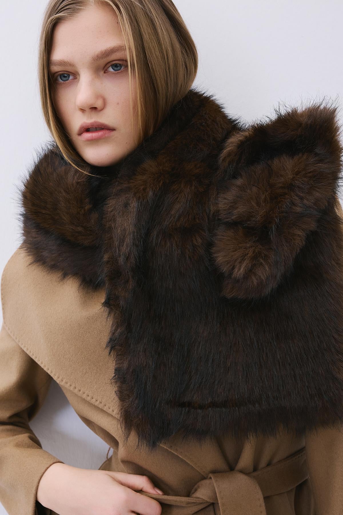 Fluffy Faux Fur Neck Warmer