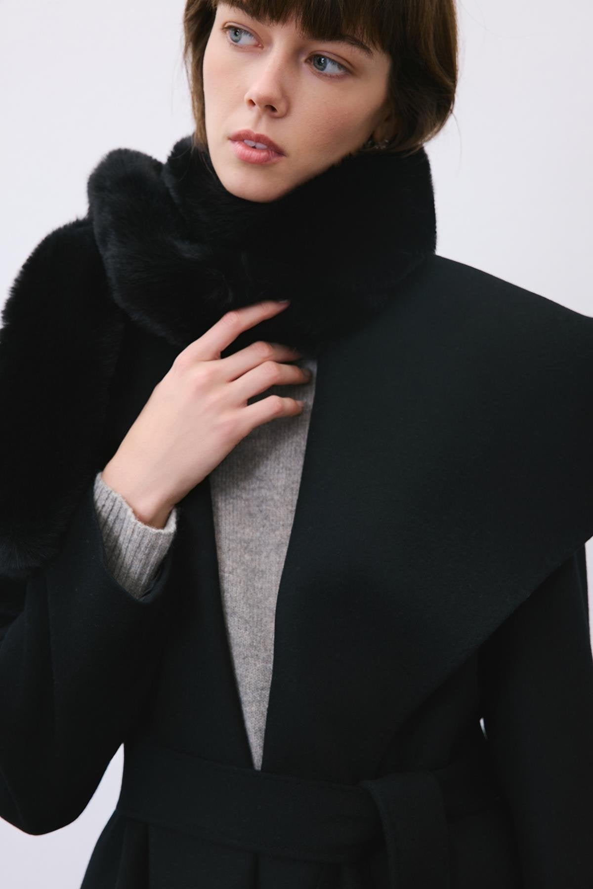 Fluffy Faux Fur Scarf