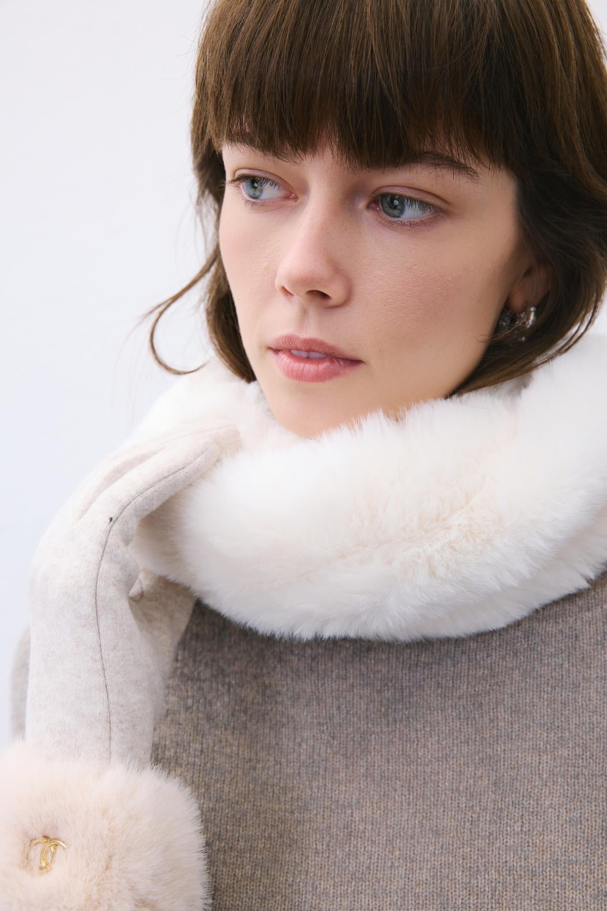 Fluffy Faux Fur Scarf