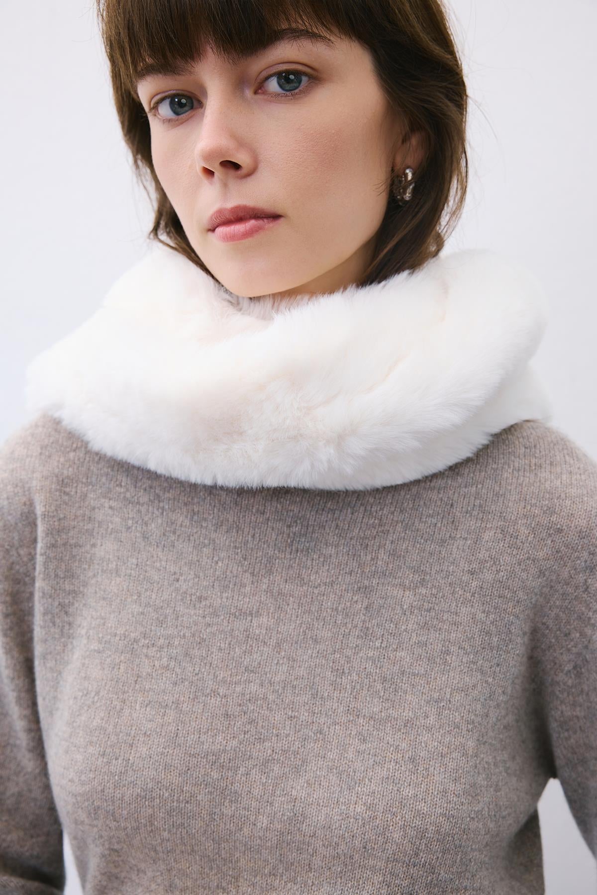 Fluffy Faux Fur Scarf