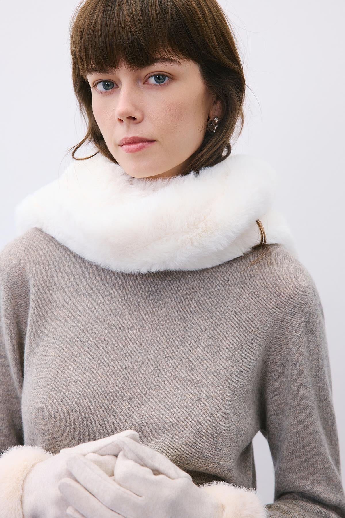 Fluffy Faux Fur Scarf