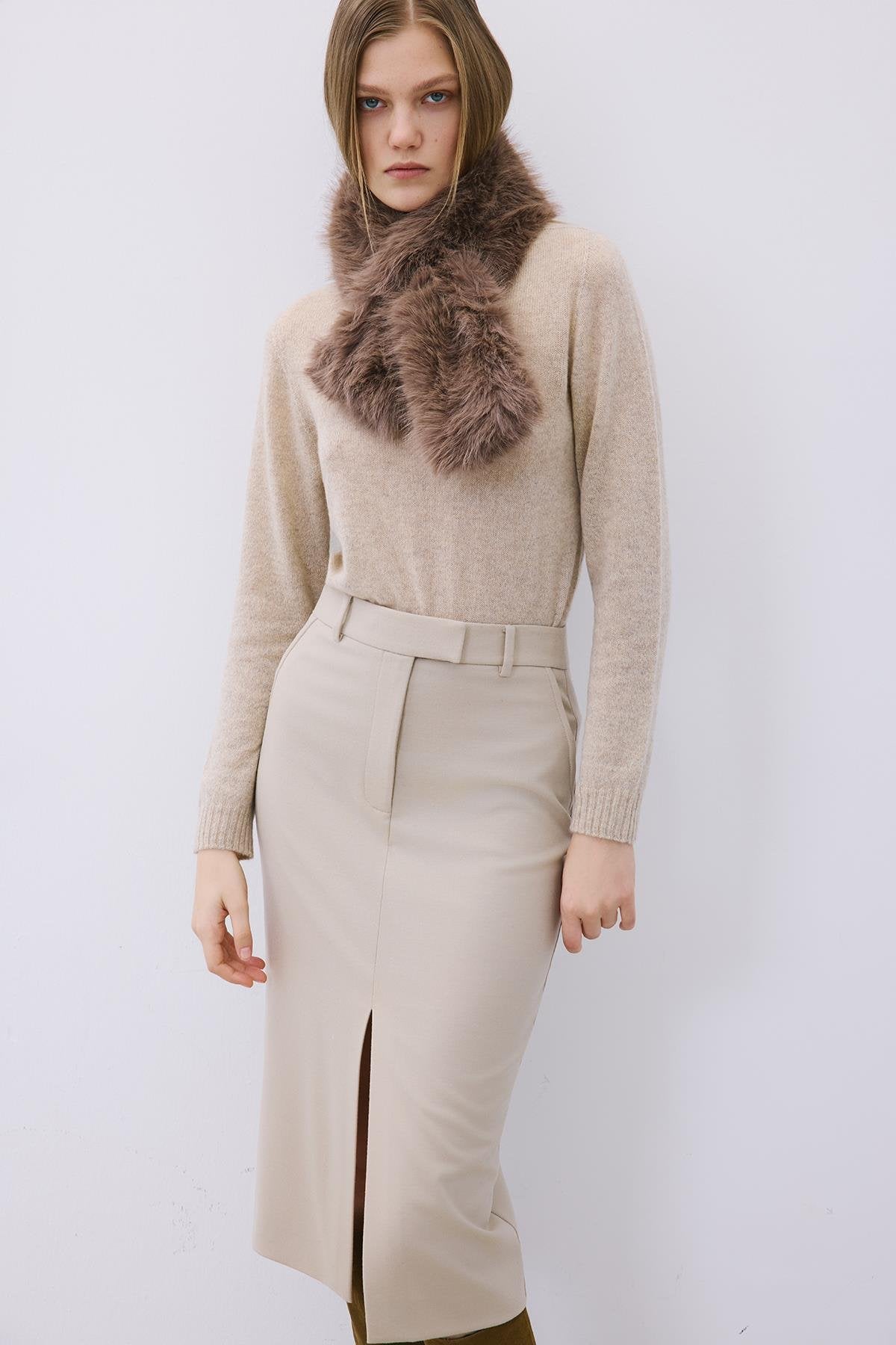 Fluffy Mink Faux Fur Neck Warmer