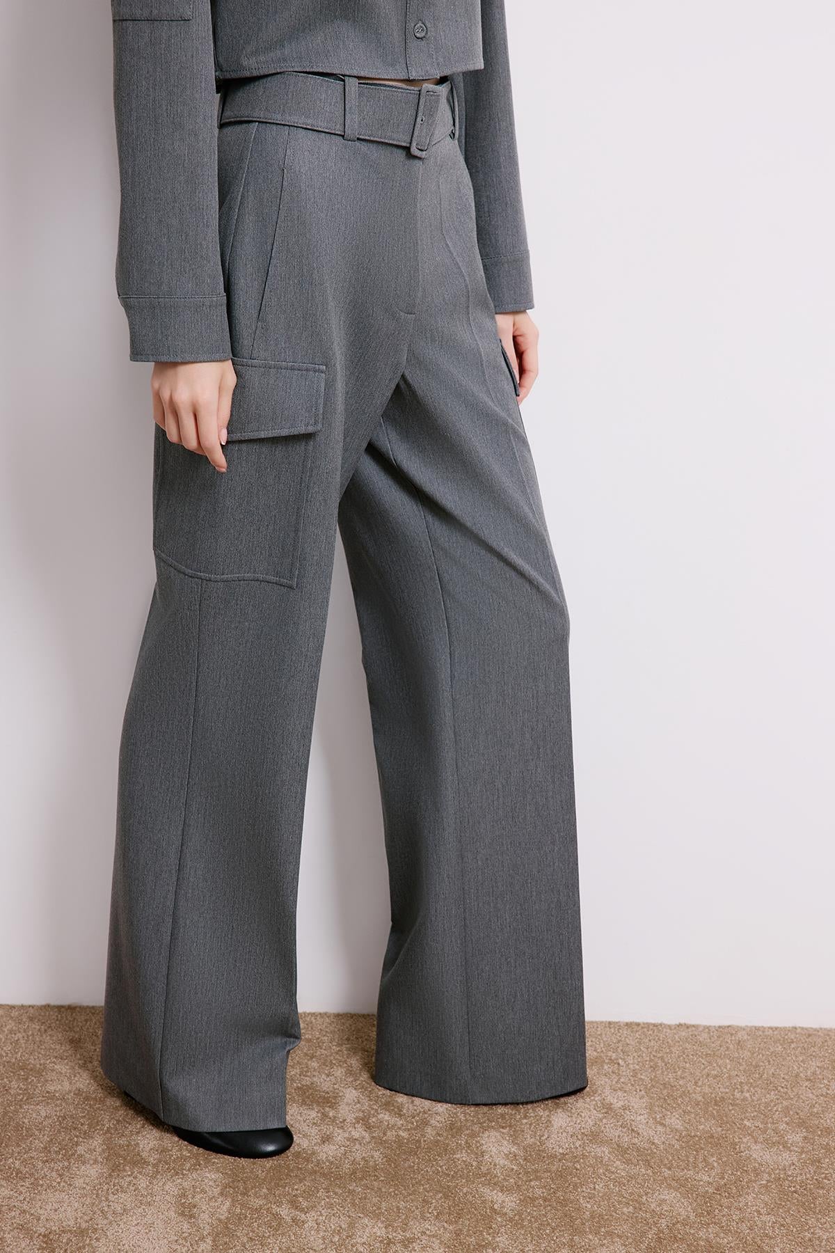 Denim Cargo Trousers