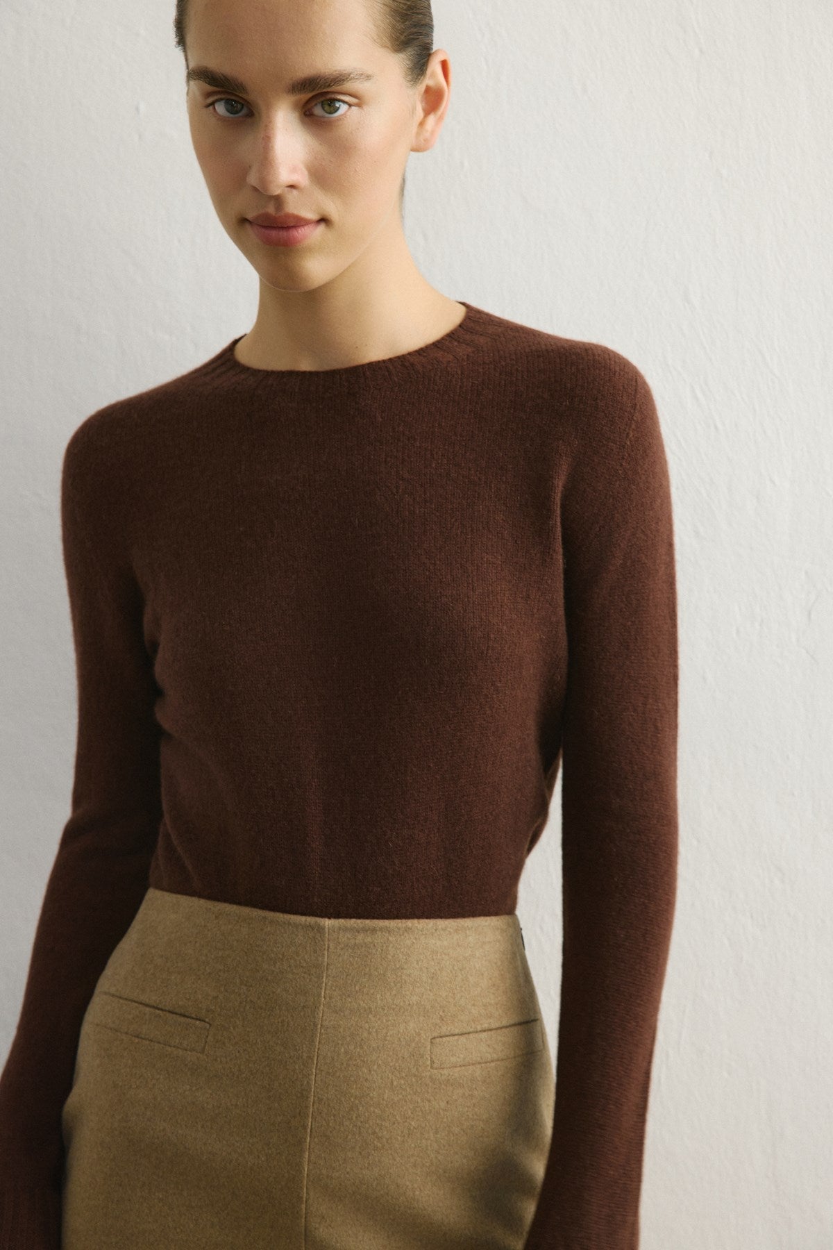 High Waist Lined A-Line Mini Skirt