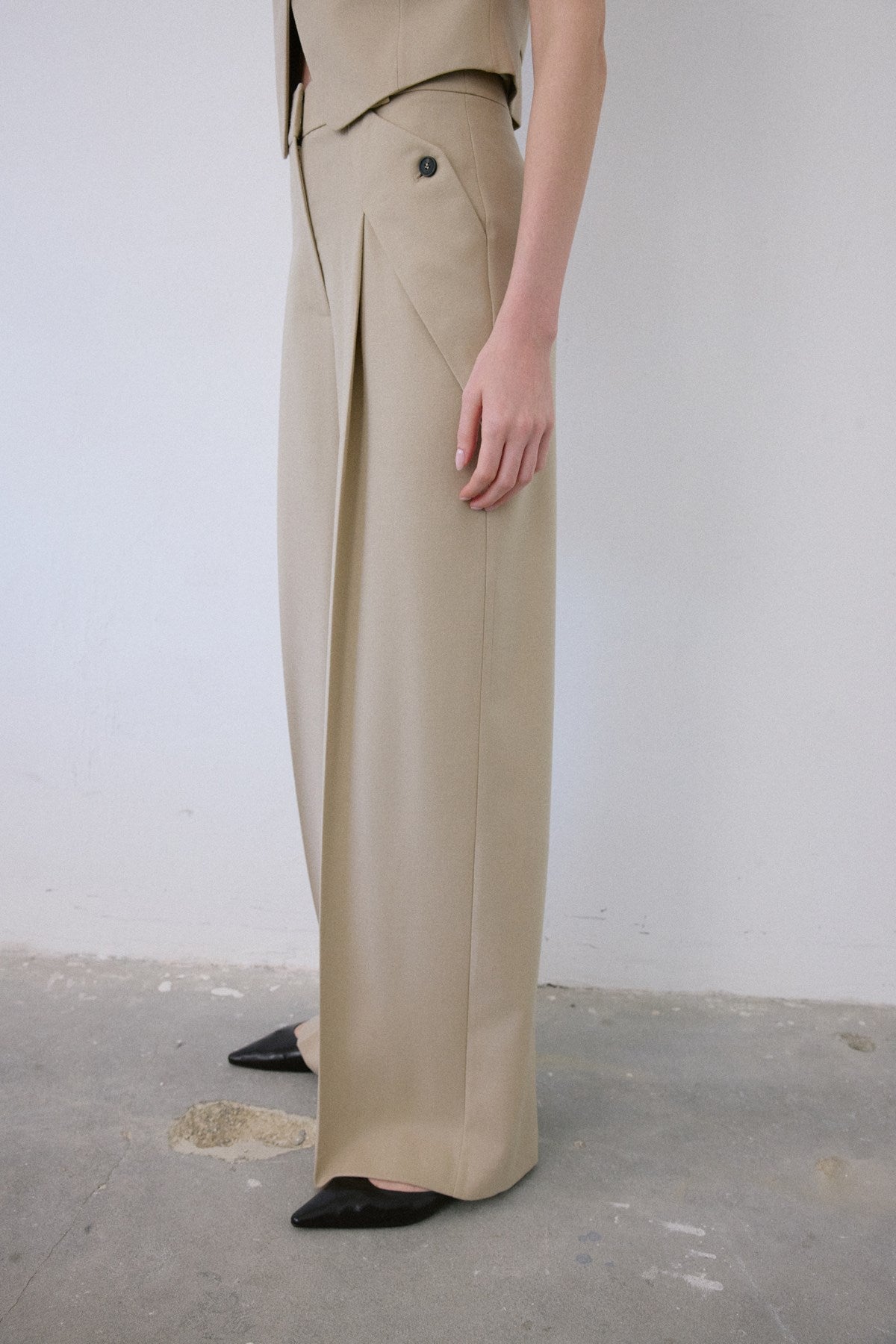 High Waist Wide Leg Trousers