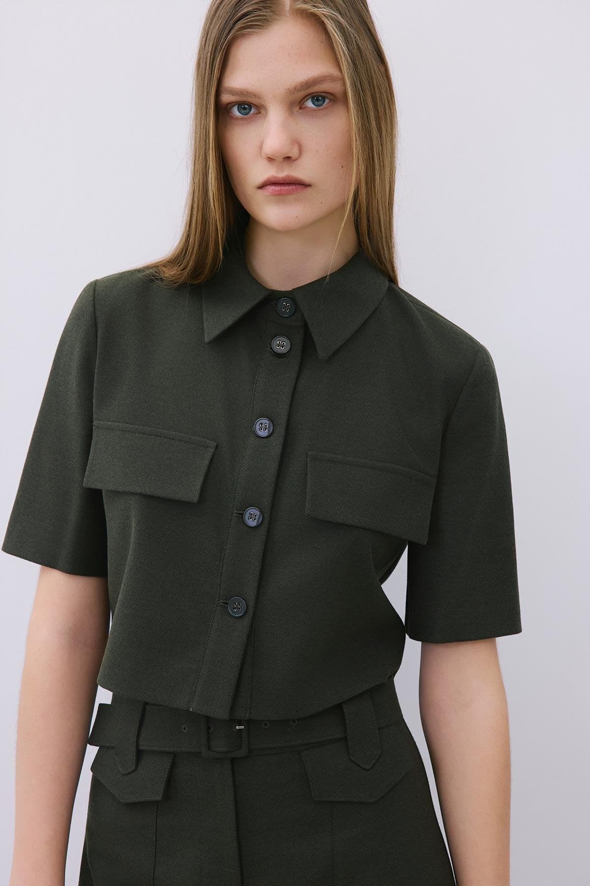 Wool Button-Up Shirt