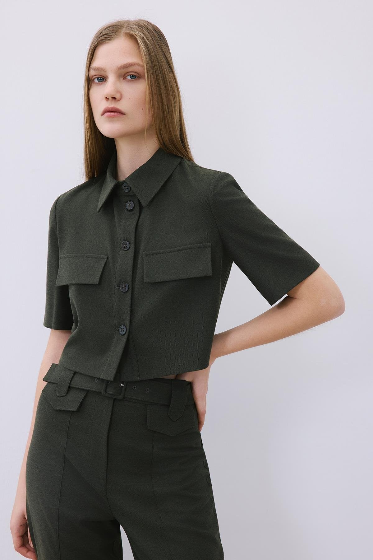 Wool Button-Up Shirt