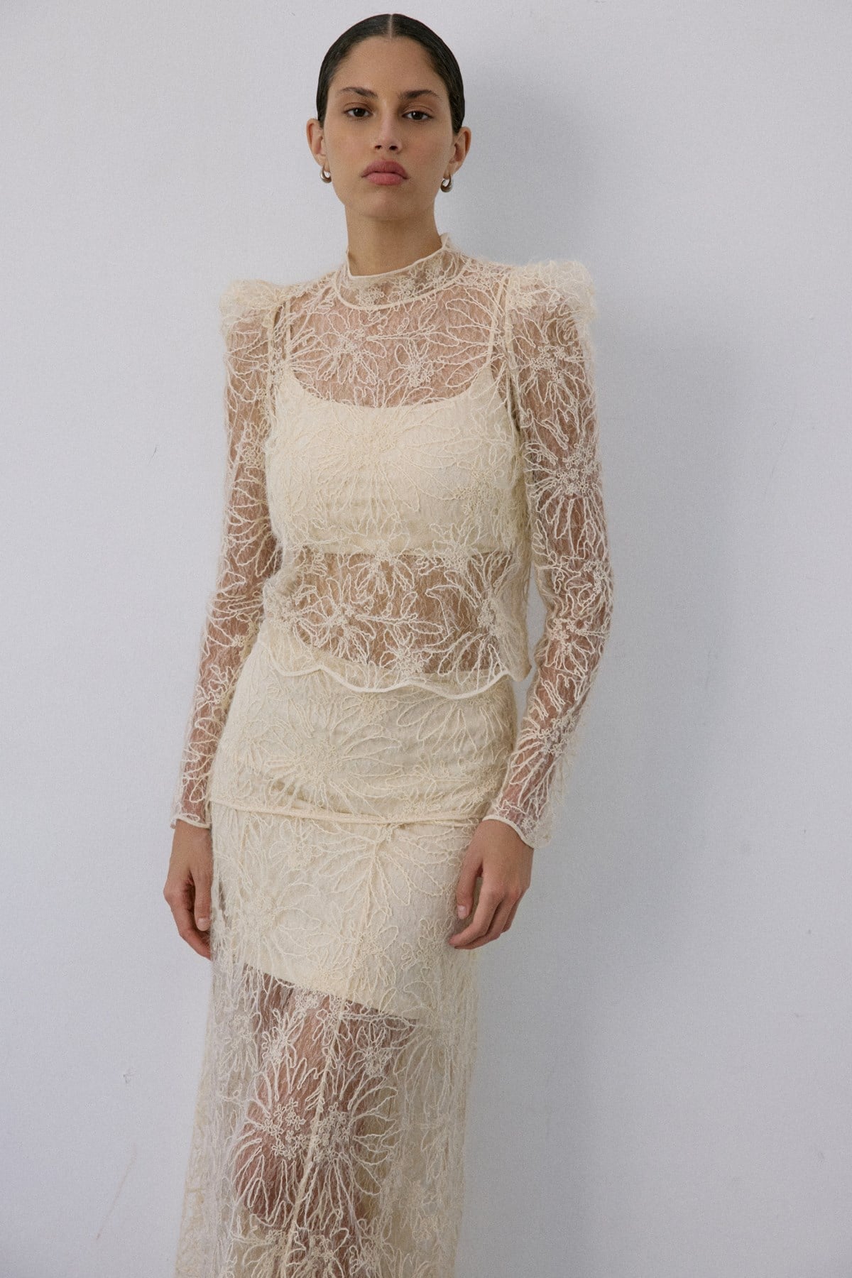 Lace Sheer Blouse