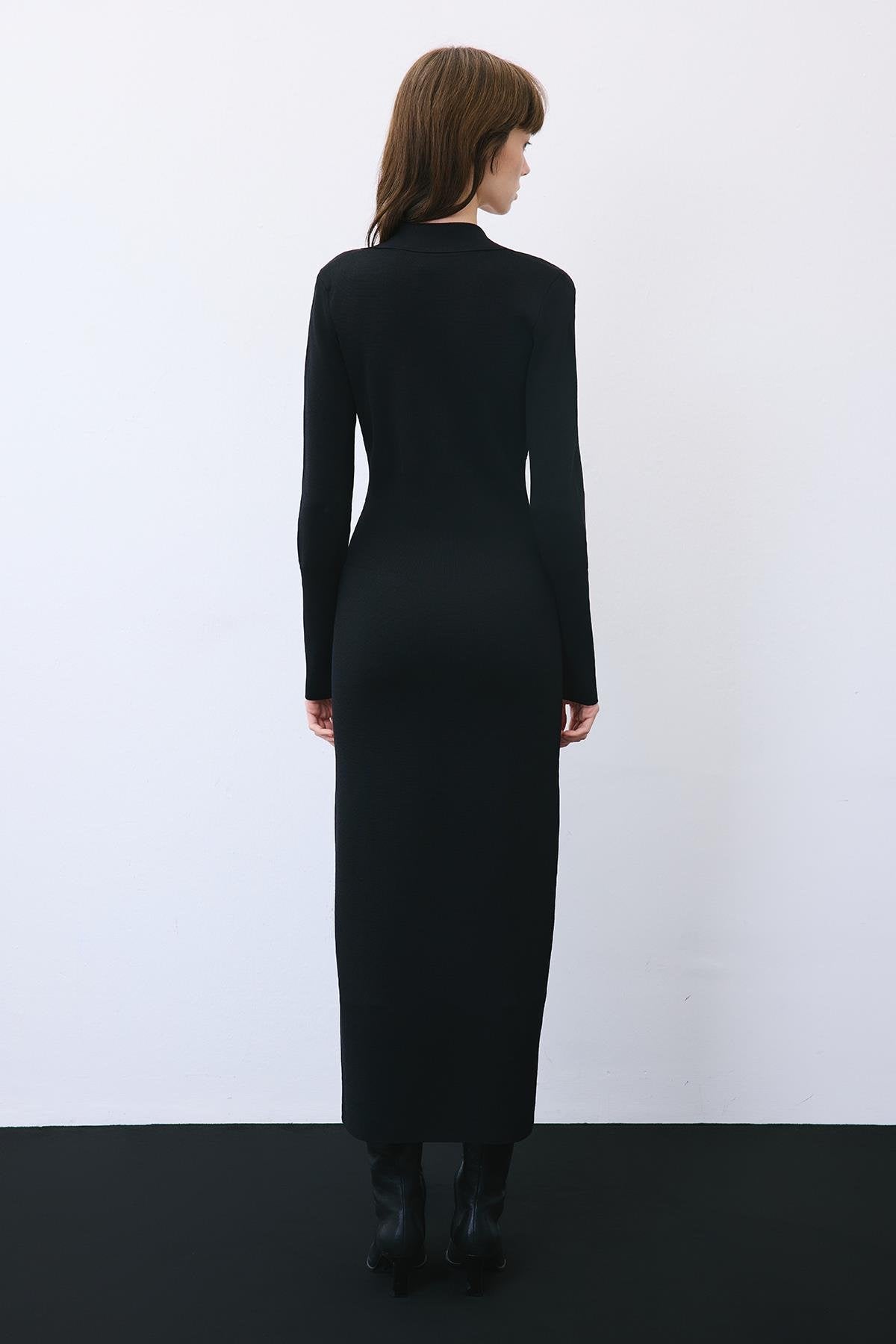 Long Knit Corset Dress