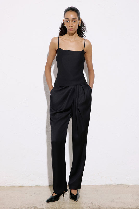 Square Neck Thin Strap Blouse