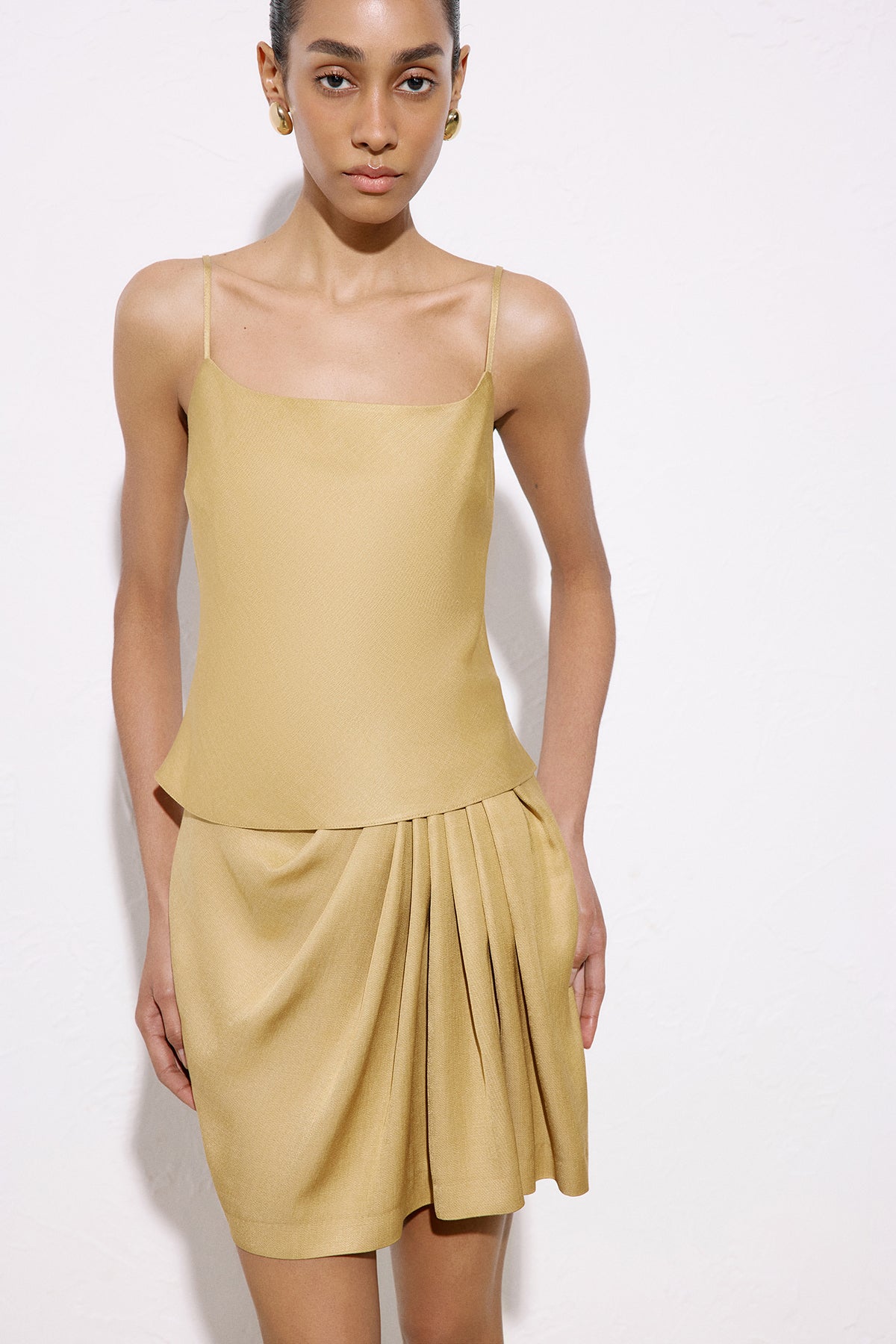 Square Neck Thin Strap Blouse