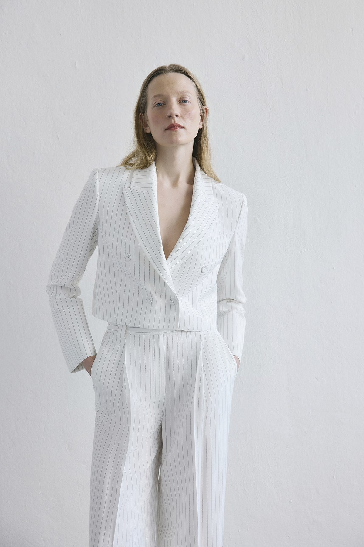 Striped Button Front Jacket