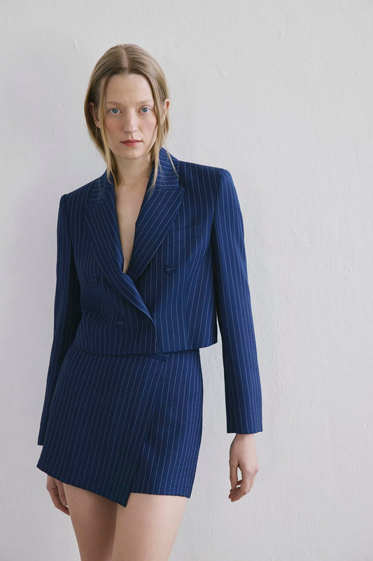 Striped Button Front Jacket