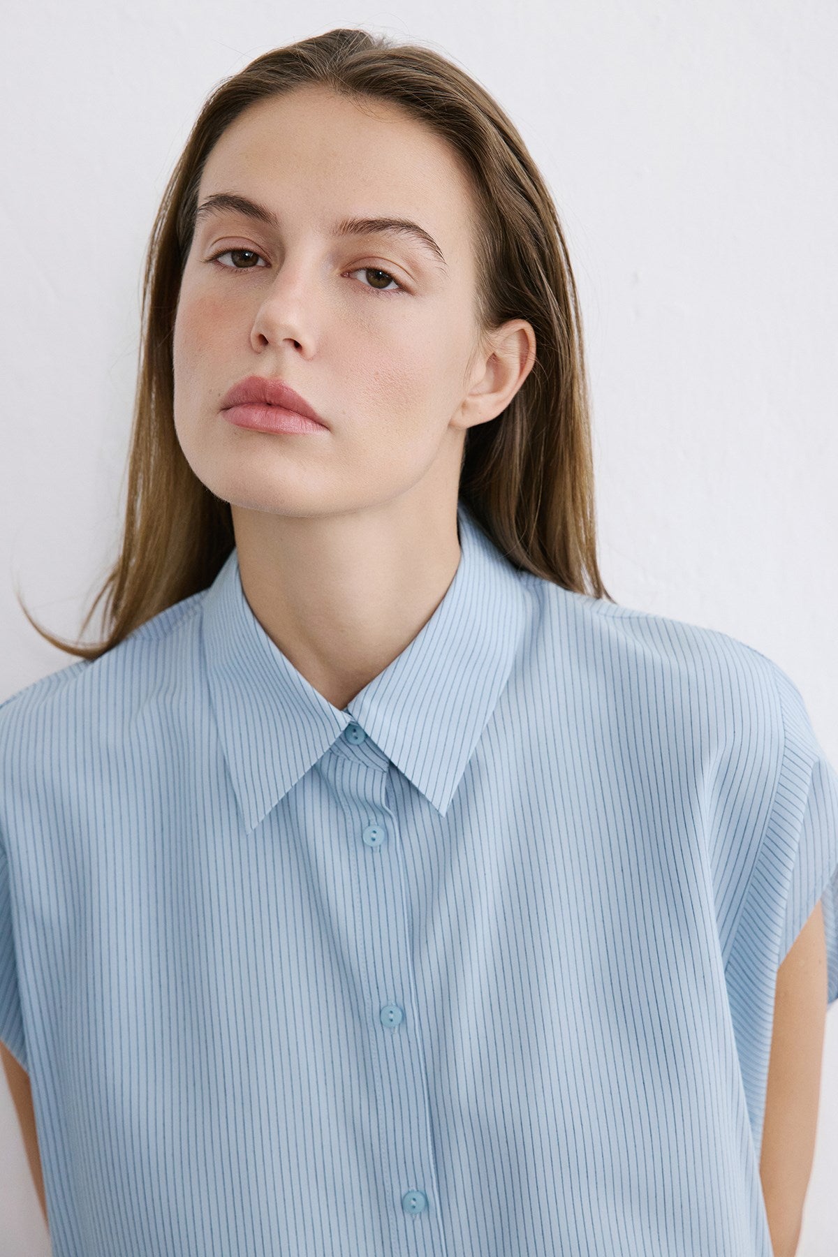 Striped Dropped Sleeve Shirt