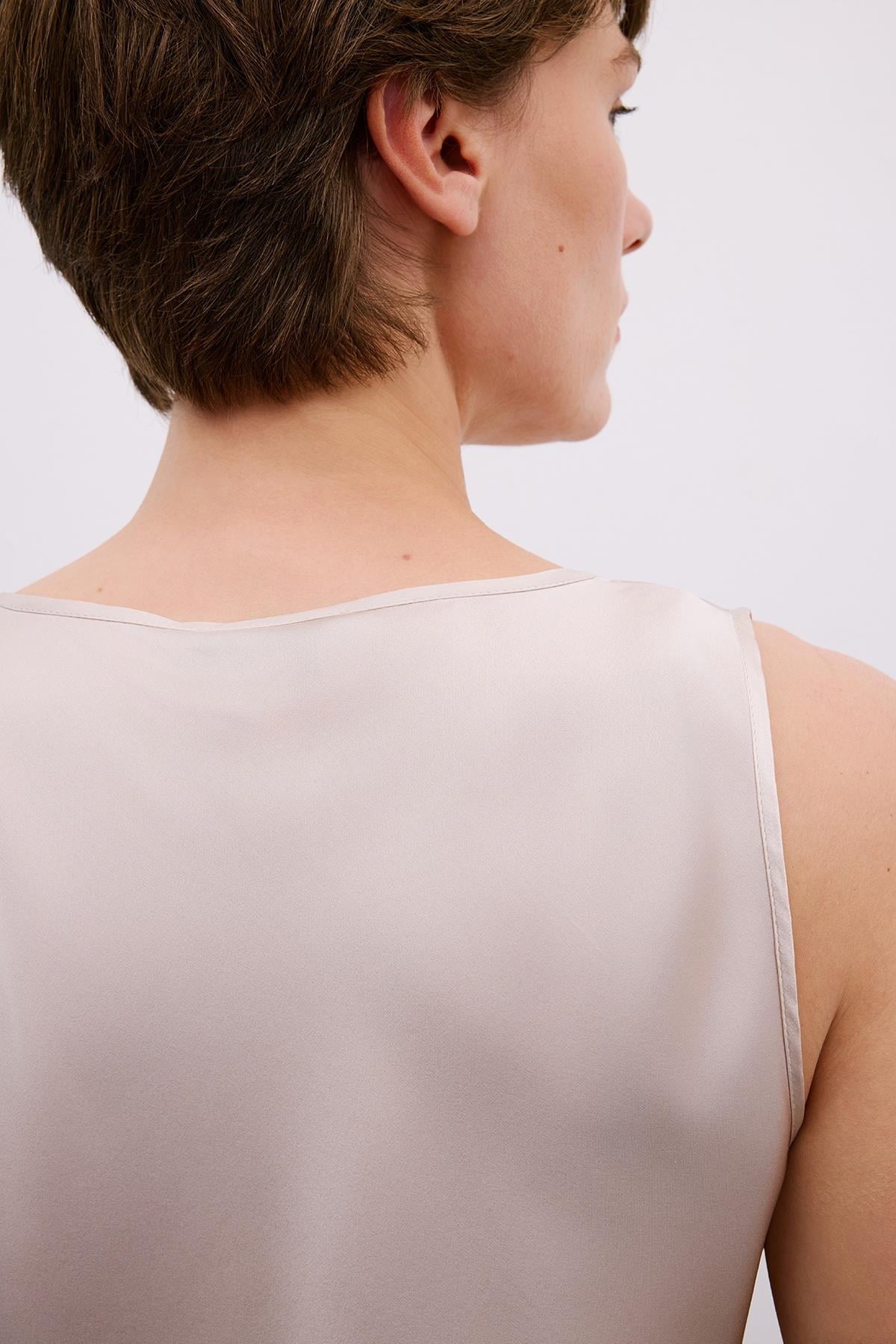 Thick Strap Square Neck Blouse