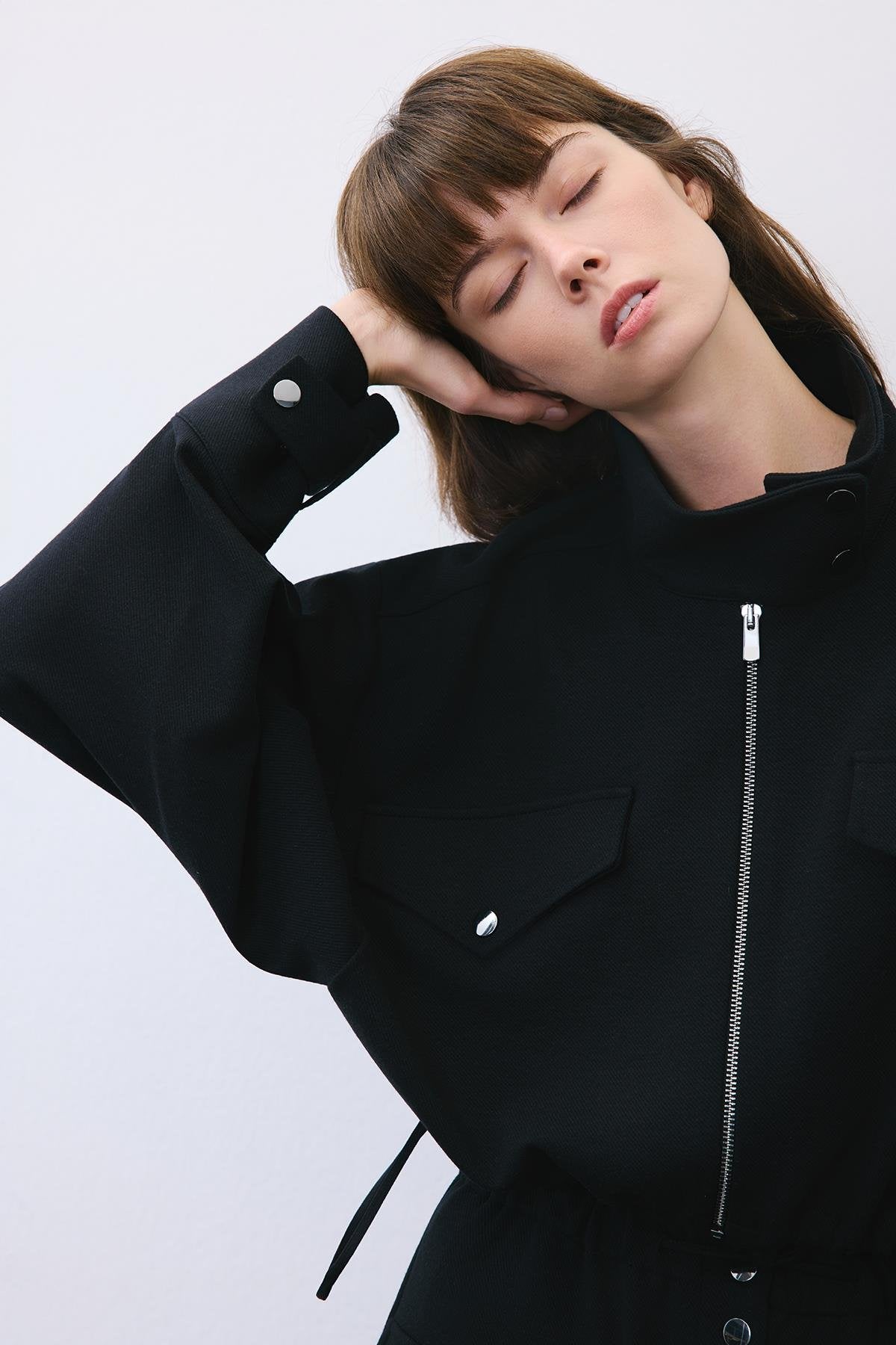 Wool-Blend Jacket with Gold Details