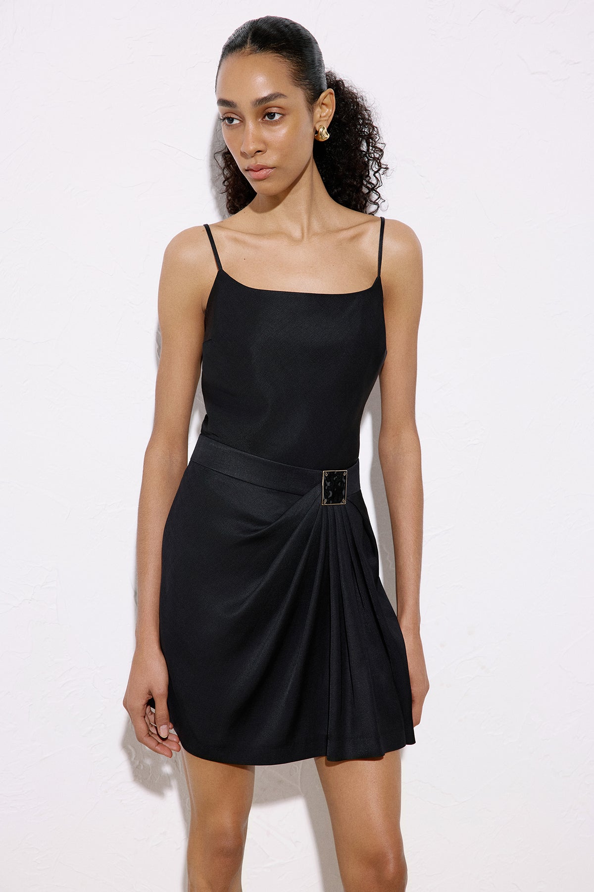 Accessory Detailed Mini  Skirt