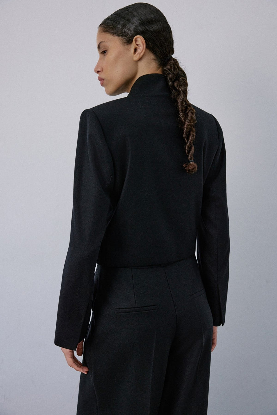 Asymmetric Lined Slim Fit  Blazer