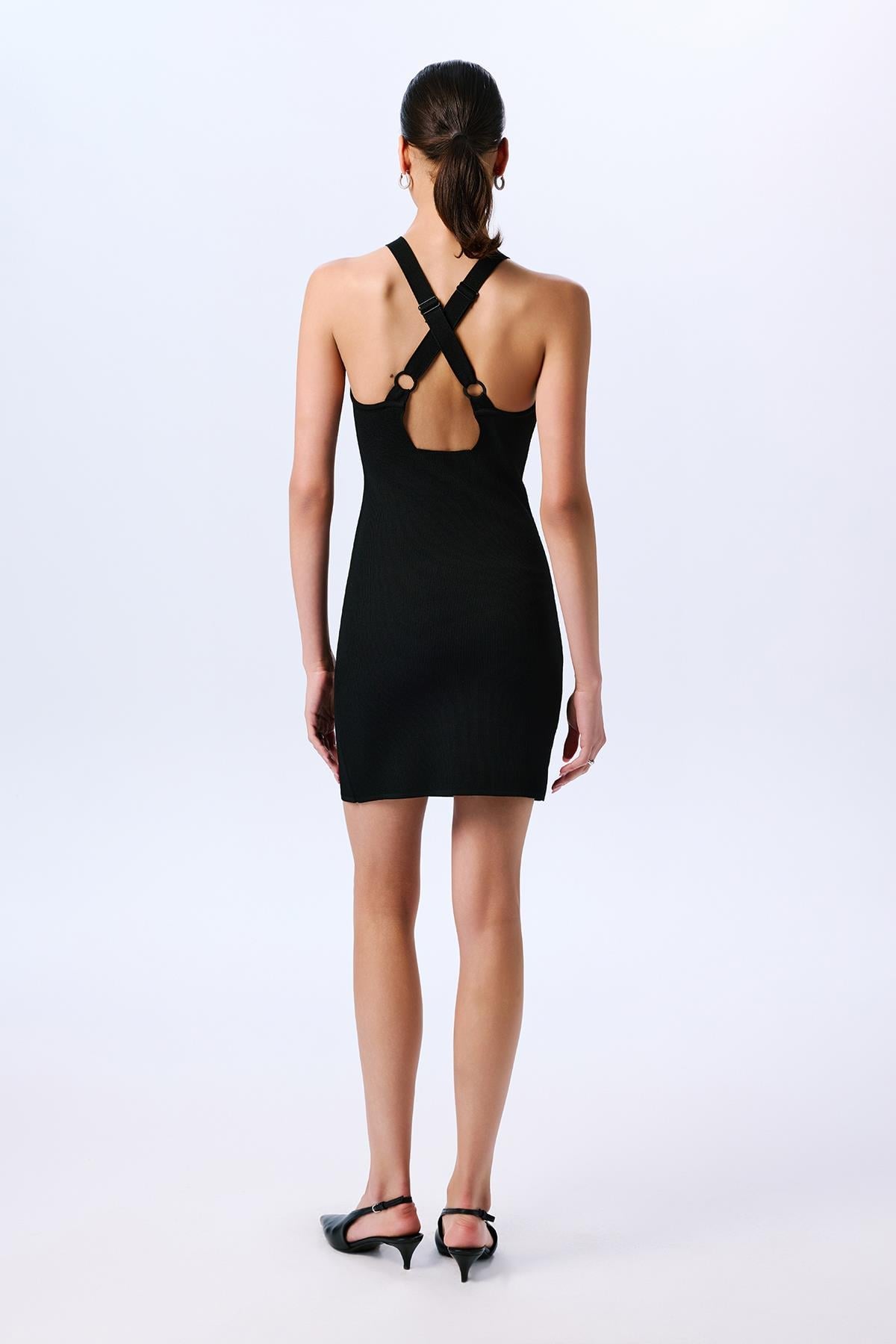 Backless Knit  Mini Dress