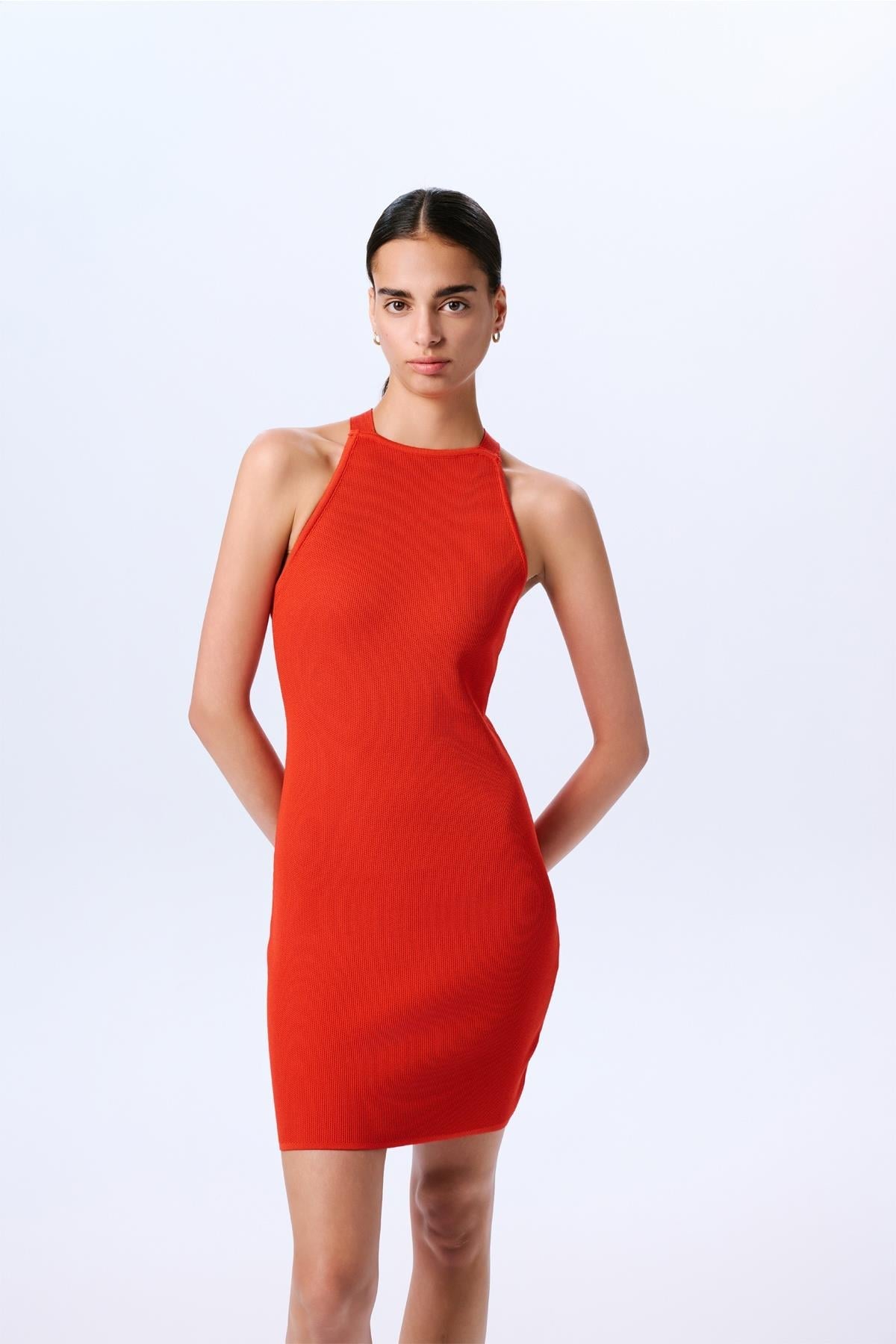 Backless Knit  Mini Dress