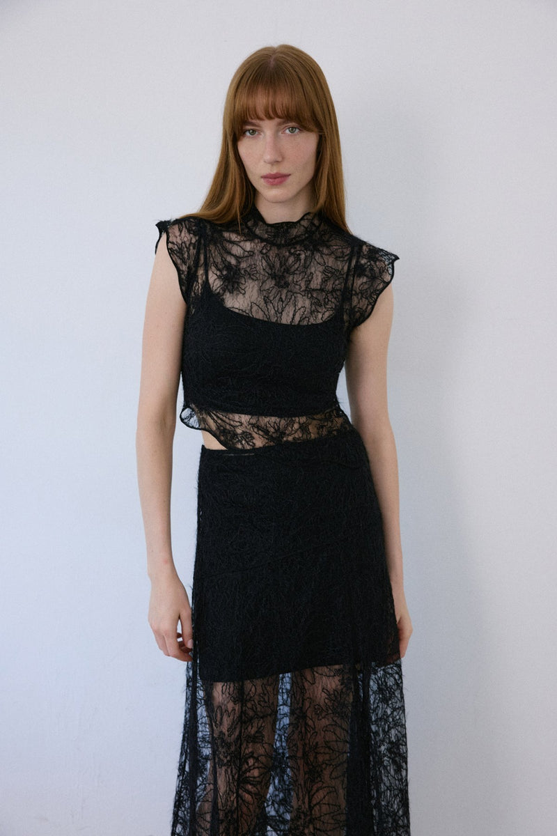 Backless Lace  Blouse