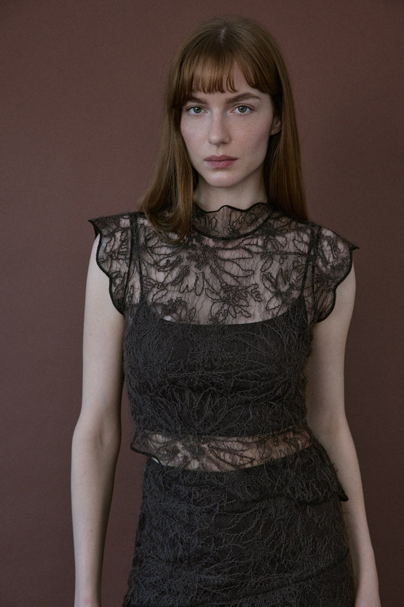 Backless Lace  Blouse
