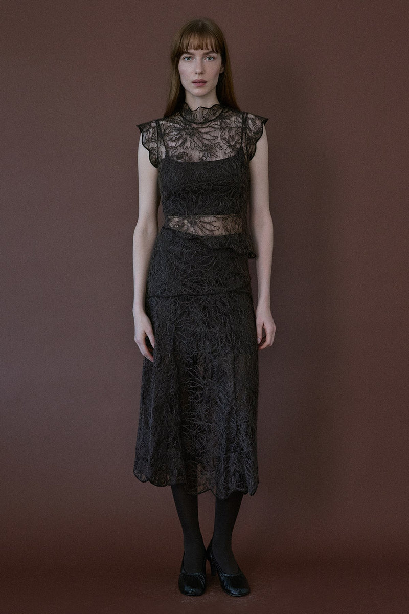 Backless Lace  Blouse