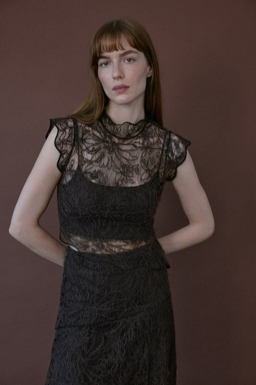 Backless Lace  Blouse