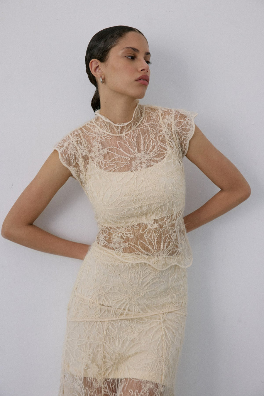 Backless Lace  Blouse