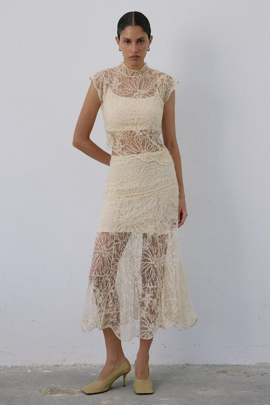 Backless Lace  Blouse